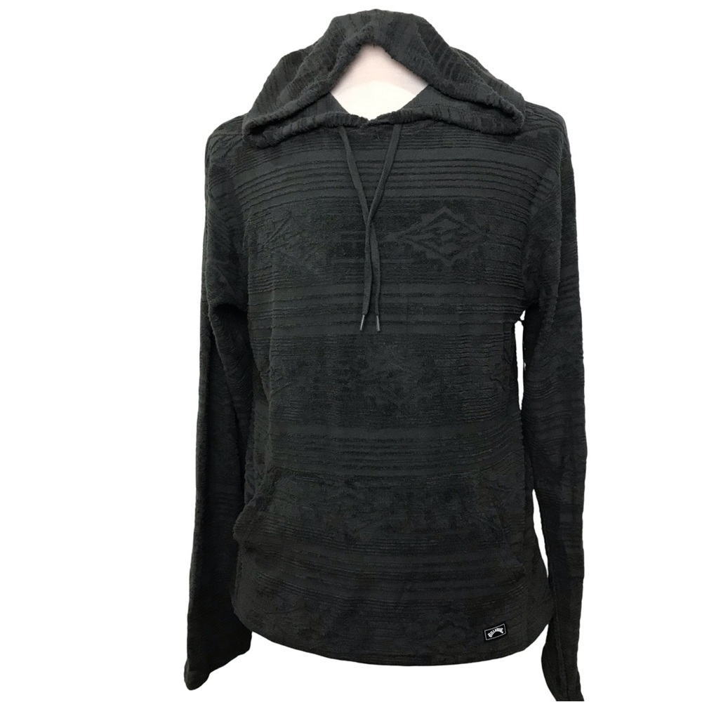 Billabong Flecker Jac Rav Hoodie Men’s Size S Color Black Long Sleeve’s Pullover